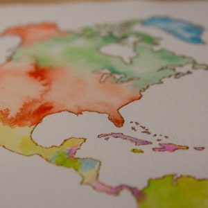 Aquarelle Carte A4 faite main