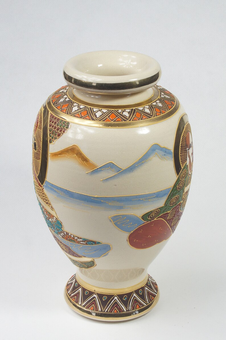 Old Satsuma Vase. Etsy
