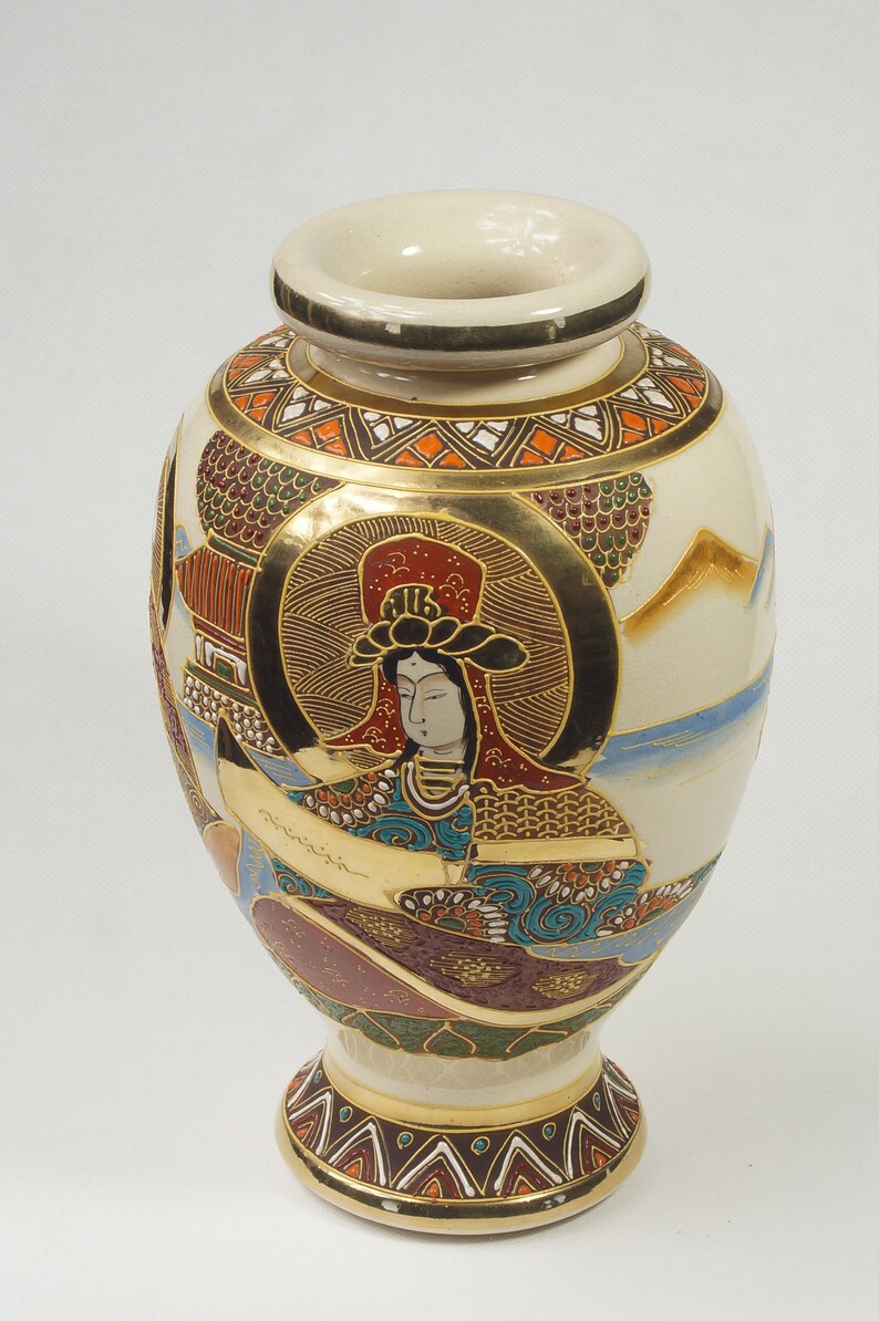 Old Satsuma Vase. Etsy