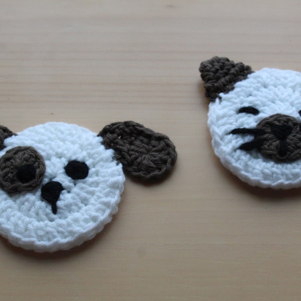 DIGITAL PATTERN Dog And Cat Matching Coaster Crochet Patterns