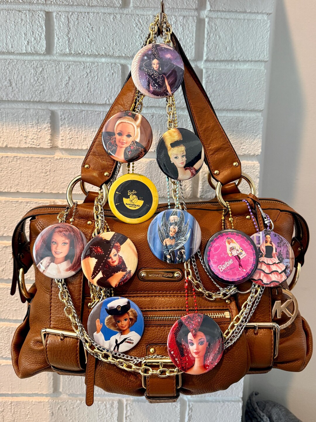 90's Barbie Pin Refashioned Into Pendant Bag Charm - Etsy