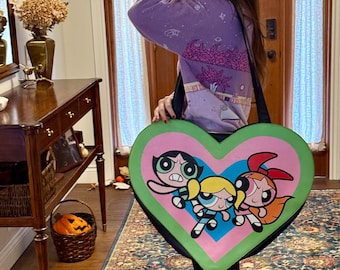 Vintage Power Puff Girl Purse Bag 1990's