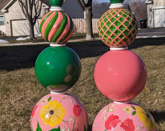 Decorative Topiary for Yard and Porch Decor. Spring or Summer Topiay ...