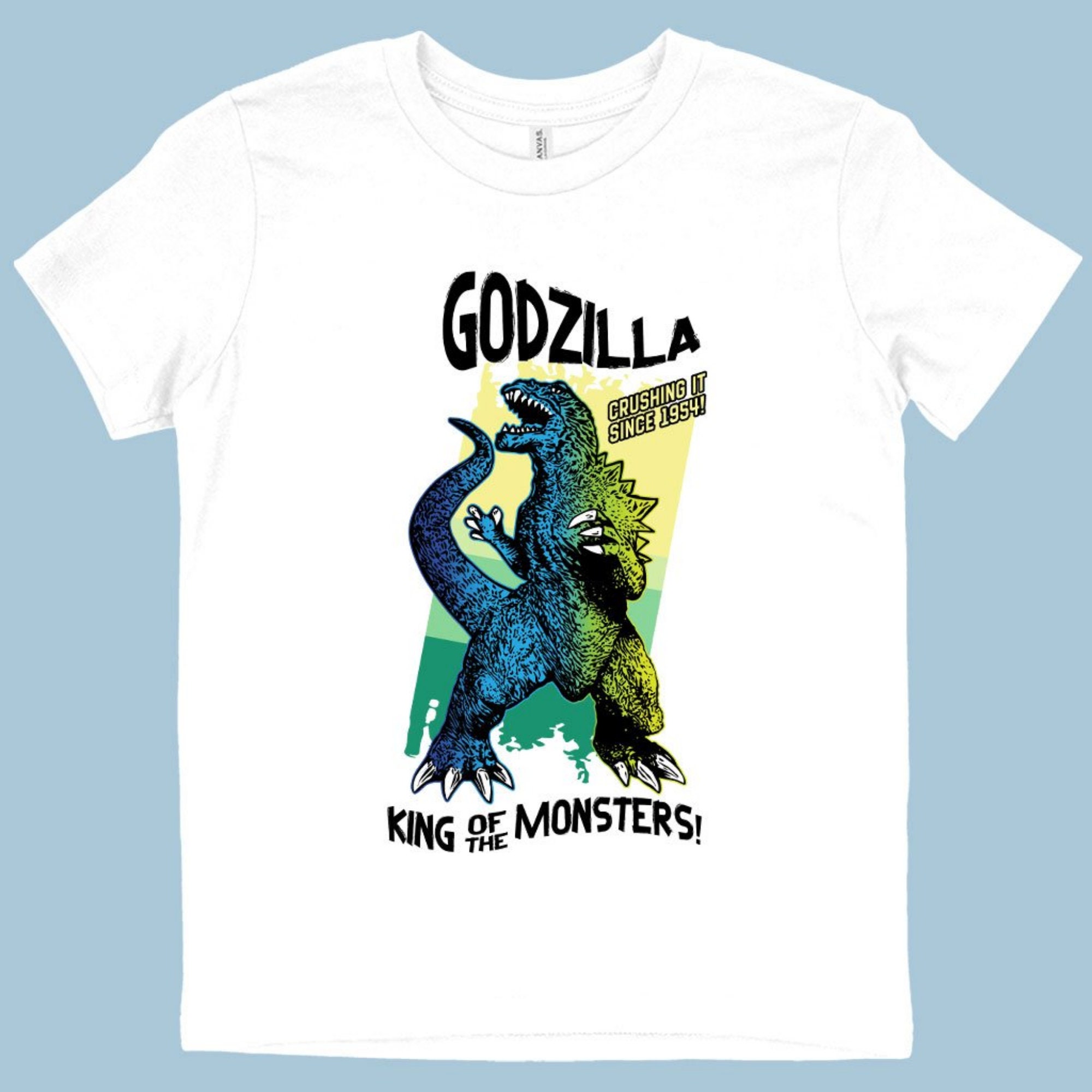 Kids Godzilla King of the Monsters Retro Tshirt, Godzilla Birthday