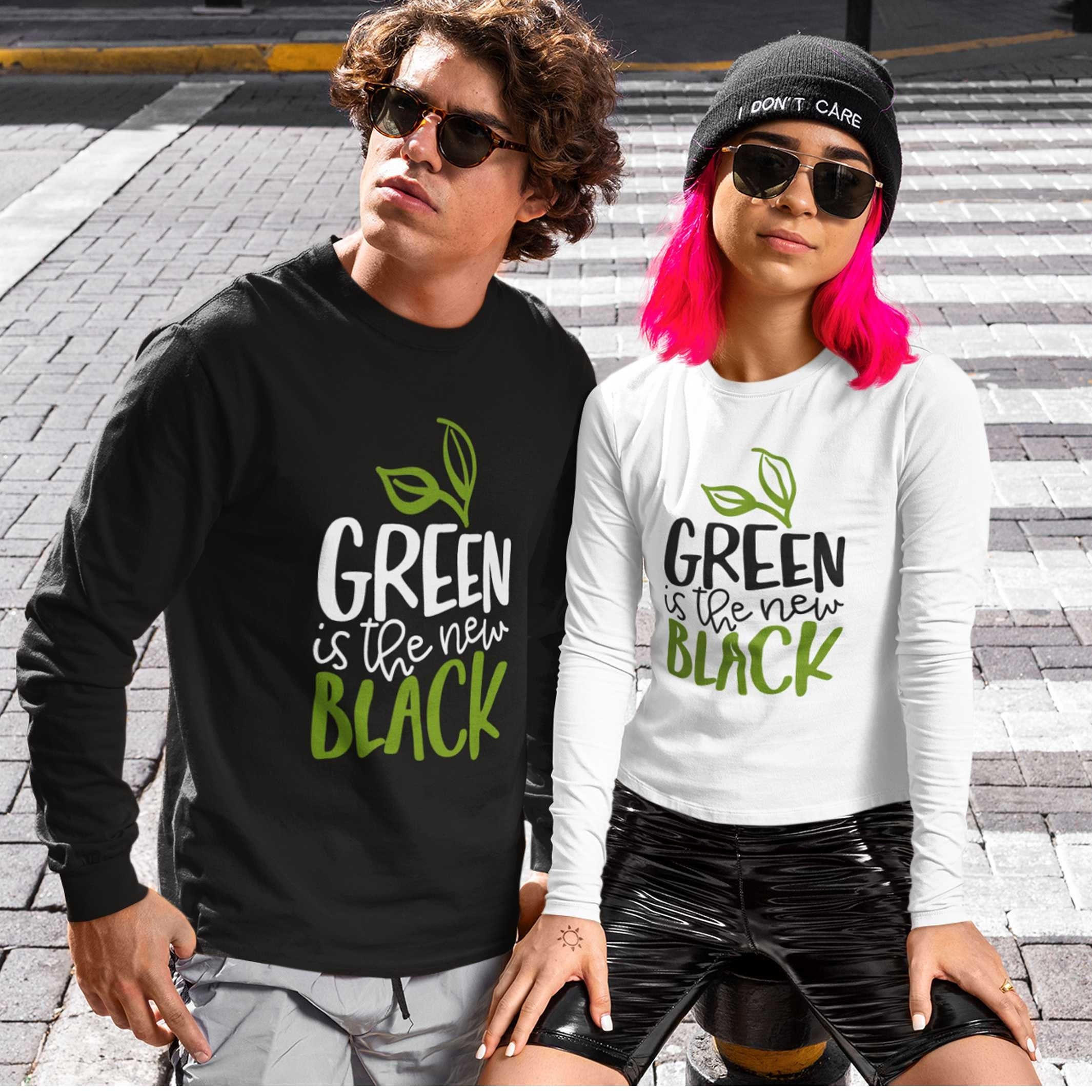 Green is the new black t shirt cheap