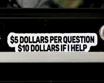 Work Stickers | Toolbox Stickers | 5 dollars per question
