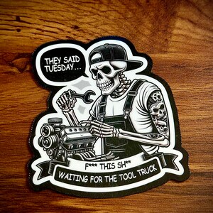 Mechanic Stickers | Toolbox Stickers | Tool Truck Sticker, Skeleton ...
