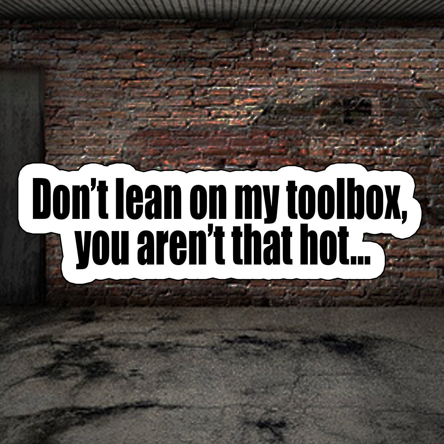 Mechanic Stickers Toolbox Stickers Don't Lean on My - Etsy