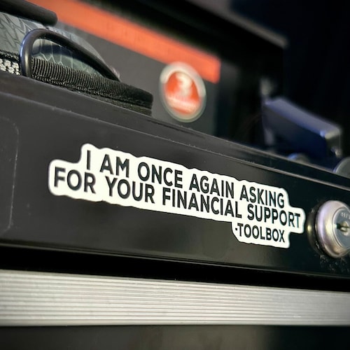 Mechanic Stickers Toolbox Stickers I Am Once Again Asking Etsy