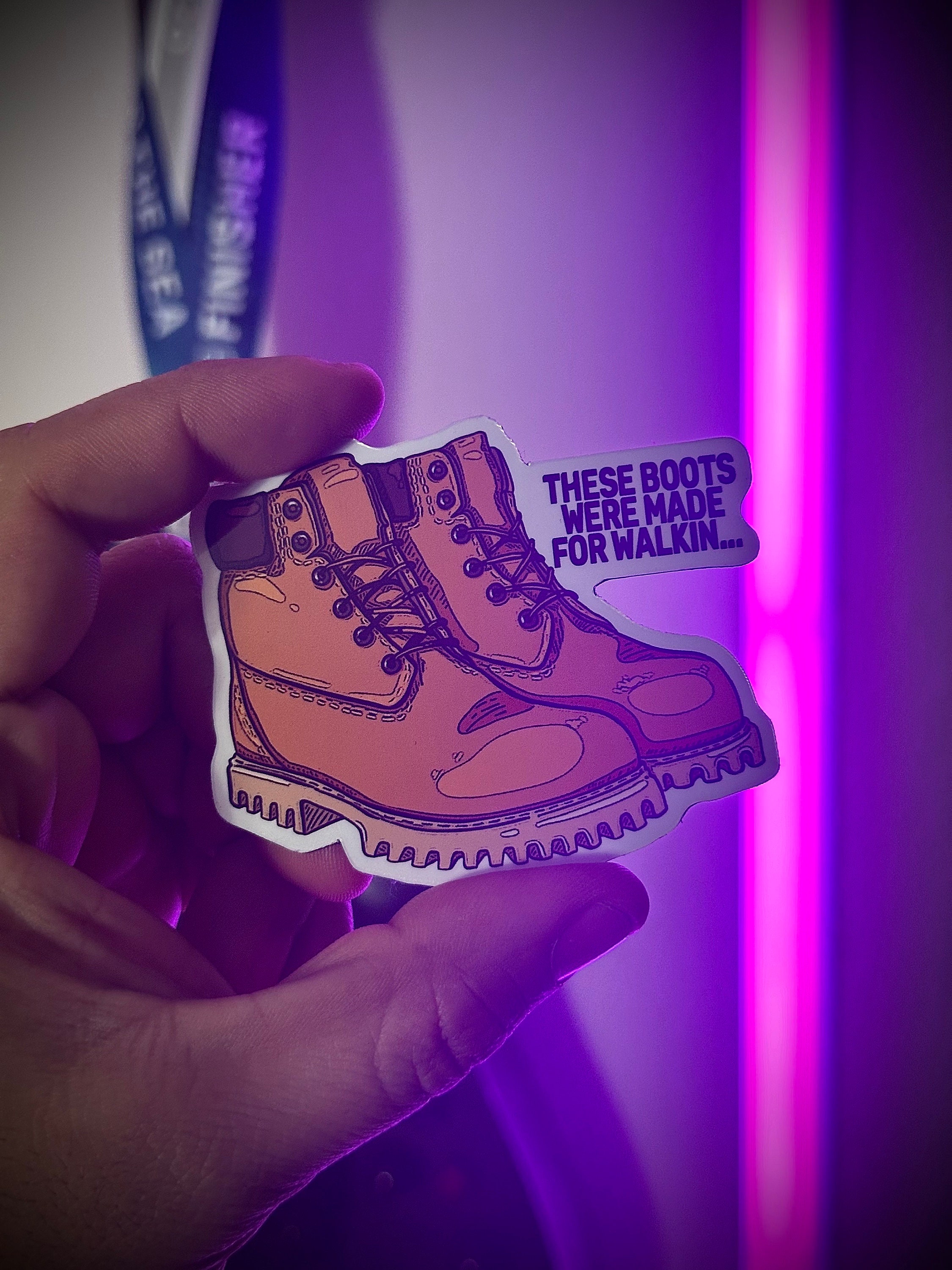 Boot Sticker | Toolbox Stickers | These Boots Were Made for Walking! - Etsy