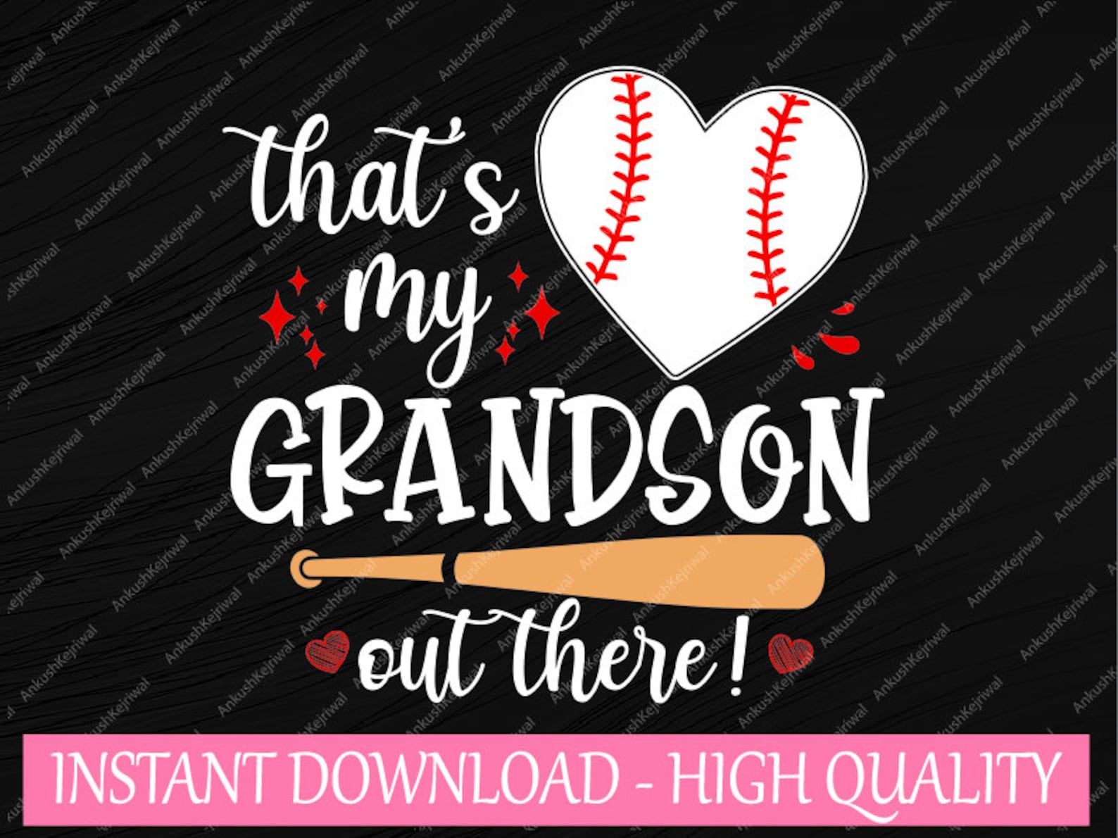 That's My Grandson Out There Svg, Baseball Grandma Svg, Mother's Day ...
