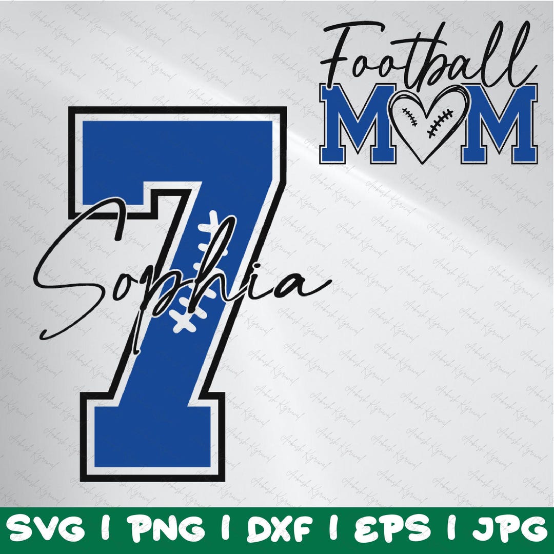 Personalized Football Shirt Design, Custom Player Name & Number SVG ...