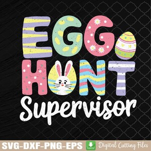 Ostereiersuche Betreuer Svg Lustige Familie Ostern Svg-Datei, Hase Eiersuche svg, digitaler Download