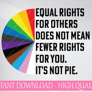 Direitos iguais para os outros não significam menos direitos para você Svg, LGBT Rainbow Svg, Black Rainbow, arco-íris transgênero, orgulho png