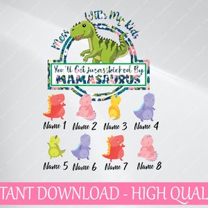 Personalisierte Mamasaurus PNG, Dino Mama Png, Moms Tag Png, glücklicher Muttertag Png, Oma Png, Mutter Sonntag Geschenk, Oma Dinosaurier Png