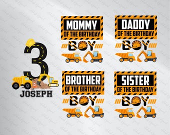 Nome personalizzato in formato SVG, età personalizzata in formato SVG, ragazzo che festeggia il compleanno dei costruttori in formato SVG, festa dei costruttori in formato SVG, squadra di compleanno dei costruttori in formato SVG, download digitale