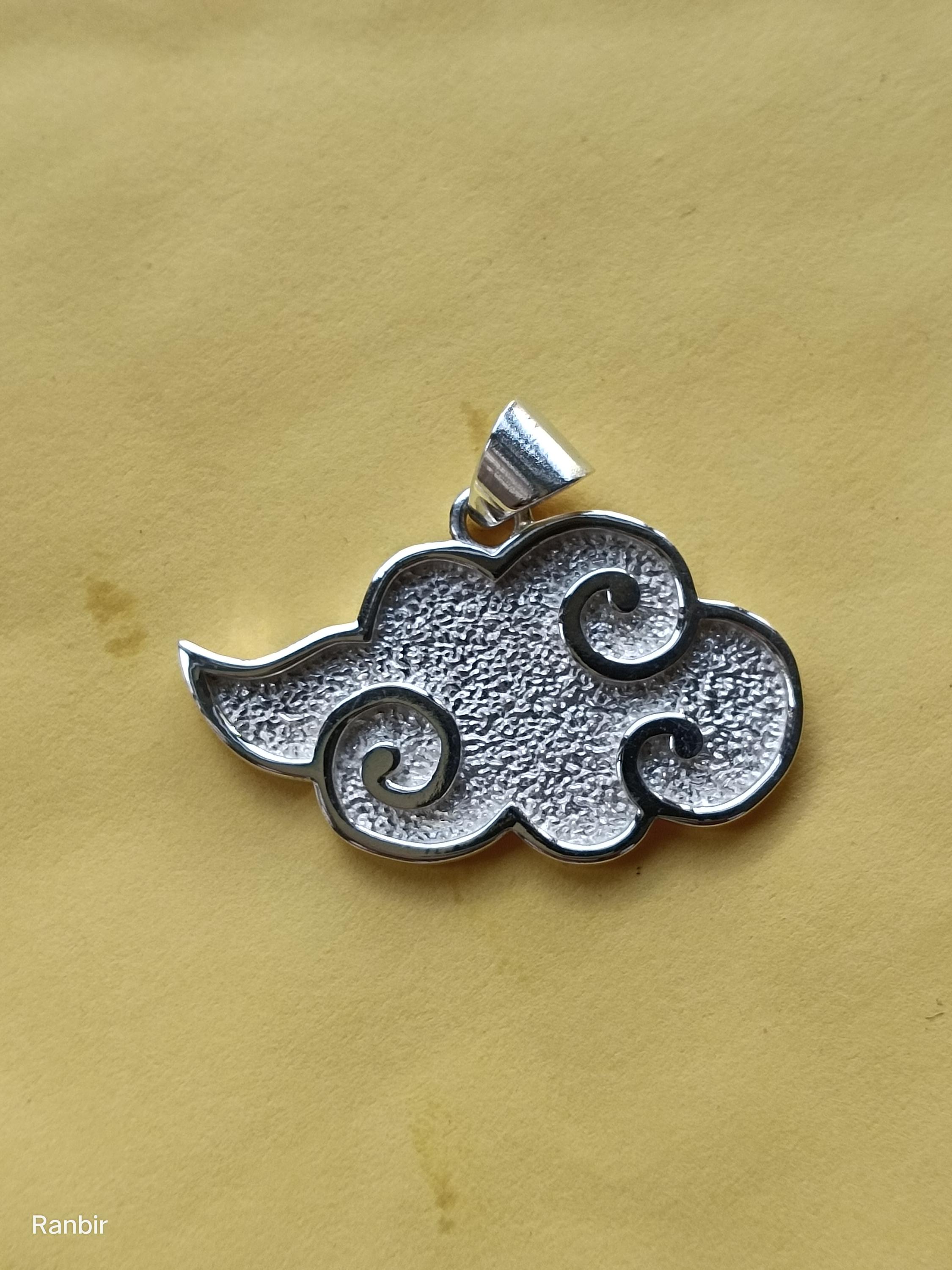 Naruto Pin Naruto Akatsuki Cloud Necklace Pendant – Red Cloud Anime Cosplay Jewelry Naruto Necklace - Foto 6