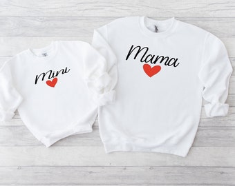 Mama Mini Matching Set, Baby Shower Gift, Mama T shirt, Mini Onesie, Mini Toddler, Mini Youth, New Mom Gift Idea, Baby and Mama, Newborn