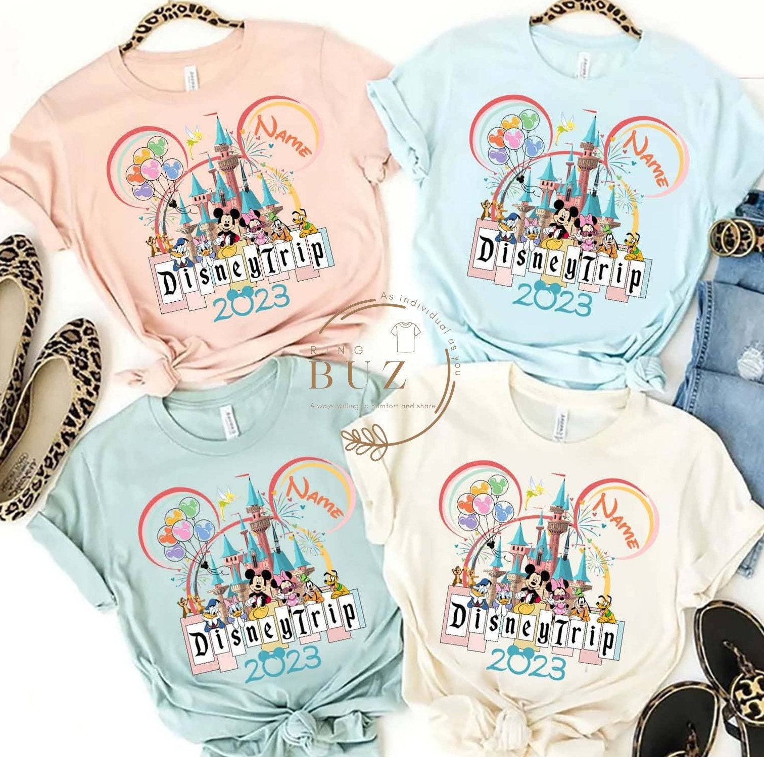 Discover Personalized Disney Trip 2023 Shirt, Mickey And Friends Group Matching Shirt