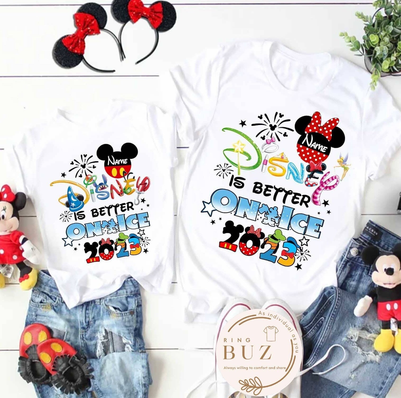 Discover Personalized Disney Is Better On Ice 2023 Shirt, Mickey Minnie Trip Matching, Disney On Ice Family Shirt