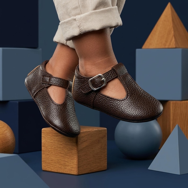 Handmade Dark Brown Leather Baby T-Strap Shoes, Koyu Kahverengi Deri Bebek T-Strap Ayakkabı, Zapatos de bebé cuero marrón, Dunkelbraune Baby-Lederschuhe, Chaussures bébé cuir marron, Scarpine neonato pelle marrone, Bruine leren babyschoentjes, 深棕色真皮婴儿鞋, ダークブラウン レザー ベビーシューズ, डार्क ब्राउन लेदर बेबी जूते, حذاء طفل جلدي بني داكن, Sapatinho de couro marrom, 다크 브라운 가죽 아기 신발