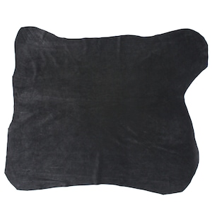 Black Suede Split Sides Cowhide Soft Genuine Real Leather First Quality Full Hide Leather for Crafting 3oz-4oz (1.3-1.4mm) 15 Square Feet