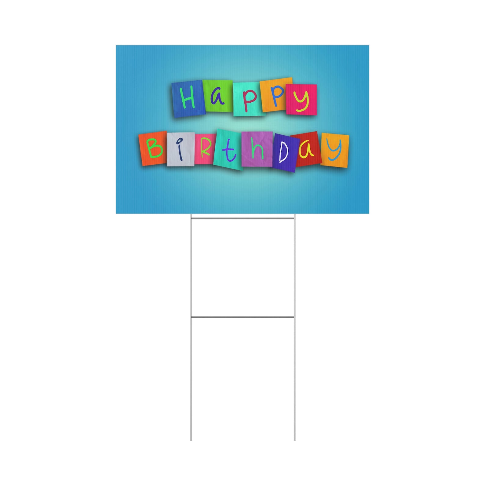Happy Birthday Yard Sign Happy Birthday Sign Yard Sign Etsy