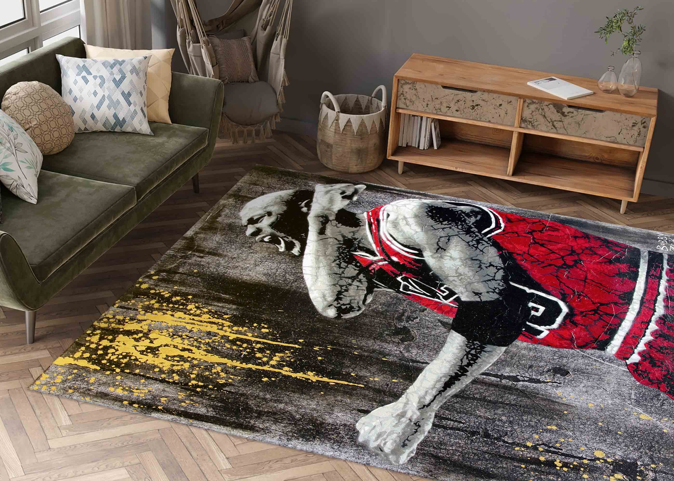 Basketball Jersey Boy Bedroom Rugs Living Room Carpets Bathroom