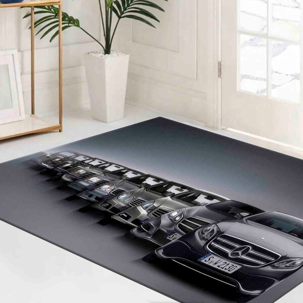 Mercedes Car Rug - Etsy