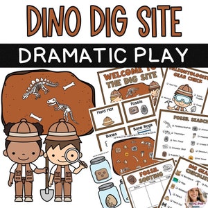 Dinosaur Dig Site Dramatic Play Center / Pretend Play / Elementary