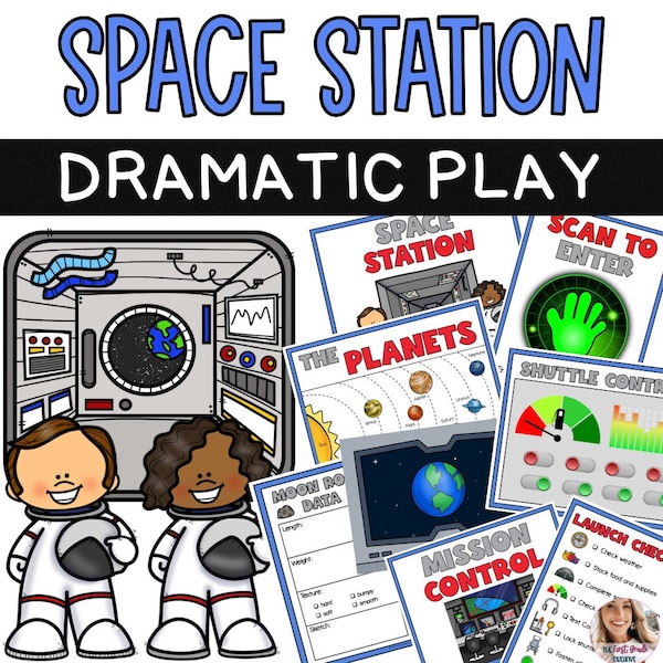 Space Station Dramatic Play Center / Pretend Play / Elementary School / Homeschool / Early Learning / Preschool