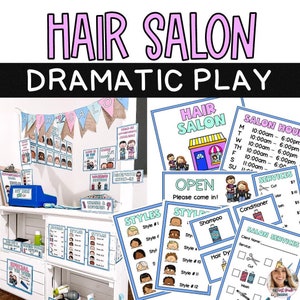 Hair Salon Dramatic Play Center / Pretend Play / Elementary School / Homeschool / Early Learning / Preschool