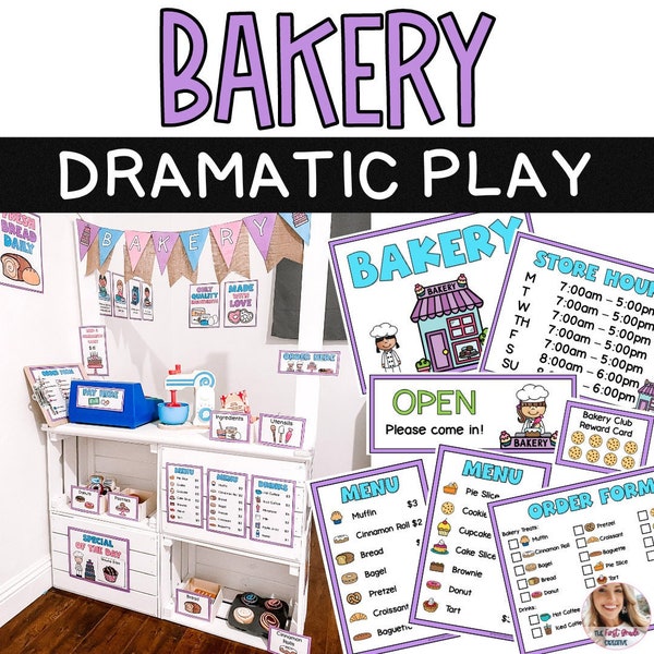 Bakery Dramatic Play Center / Pretend Play / Elementary School / Homeschool / Early Learning / Preschool