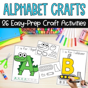 Manualidades con alfabeto en mayúsculas, Manualidades con letras de fácil preparación, Actividades de fonética, Educación en el hogar, Preescolar, Jardín de infancia, Primer grado