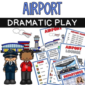 Airport Dramatic Play Center / Pretend Play / Elementary School / Homeschool / Early Learning / Preschool