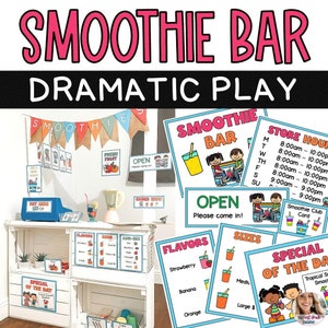 Smoothie Bar Dramatic Play Center / Pretend Play / Elementary School / Homeschool / Early Learning / Preschool