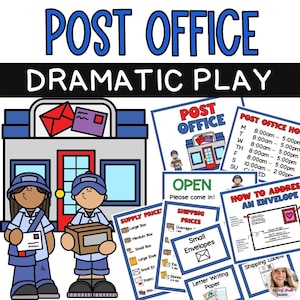 Post Office Dramatic Play Center / Pretend Play / Elementary School / Homeschool / Early Learning / Preschool