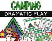 Camping Dramatic Play Center / Campground Pretend Play / Elementary School / Homeschool / Early Learning / Preschool