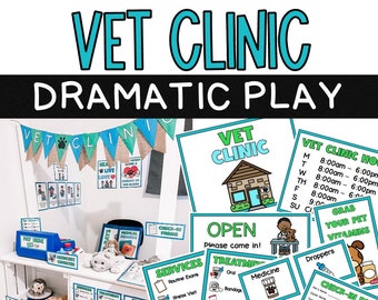 Vet Clinic Dramatic Play Center / Pretend Play / Elementary School / Homeschool / Early Learning / Preschool