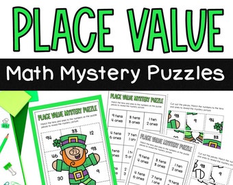 März Stellenwerträtsel: St. Patrick's Day Mathe (Digitaler Download)