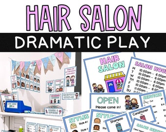 Hair Salon Dramatic Play Center / Pretend Play / Elementary School / Homeschool / Early Learning / Preschool