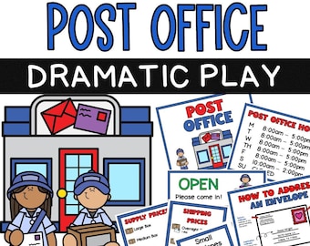 Post Dramatic Play Center / Rollenspiel / Grundschule / Homeschool / Früherziehung / Vorschule