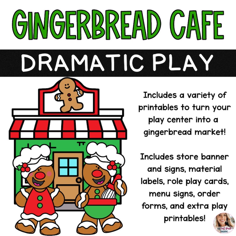 Gingerbread Cafe Dramatic Play Center / Pretend Play / Elementary School / Homeschool / Early