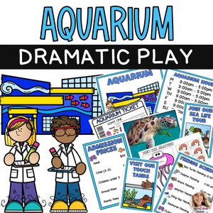 Aquarium Dramatic Play Center / Safari Park Pretend Play / Elementary School / Homeschool / Early Learning / Preschool