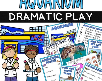 Aquarium Dramatic Play Center / Safari Park Rollenspiel / Grundschule / Homeschool / Frühlernen / Vorschule