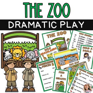 Zoo Dramatic Play Center / Safari Park Pretend Play / Elementary School / Homeschool / Early Learning / Preschool