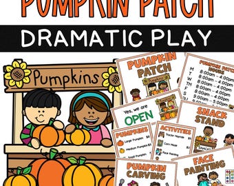 Pumpkin Patch Dramatic Play Center / Pretend Play / Elementary School / Homeschool / Early Learning / Preschool