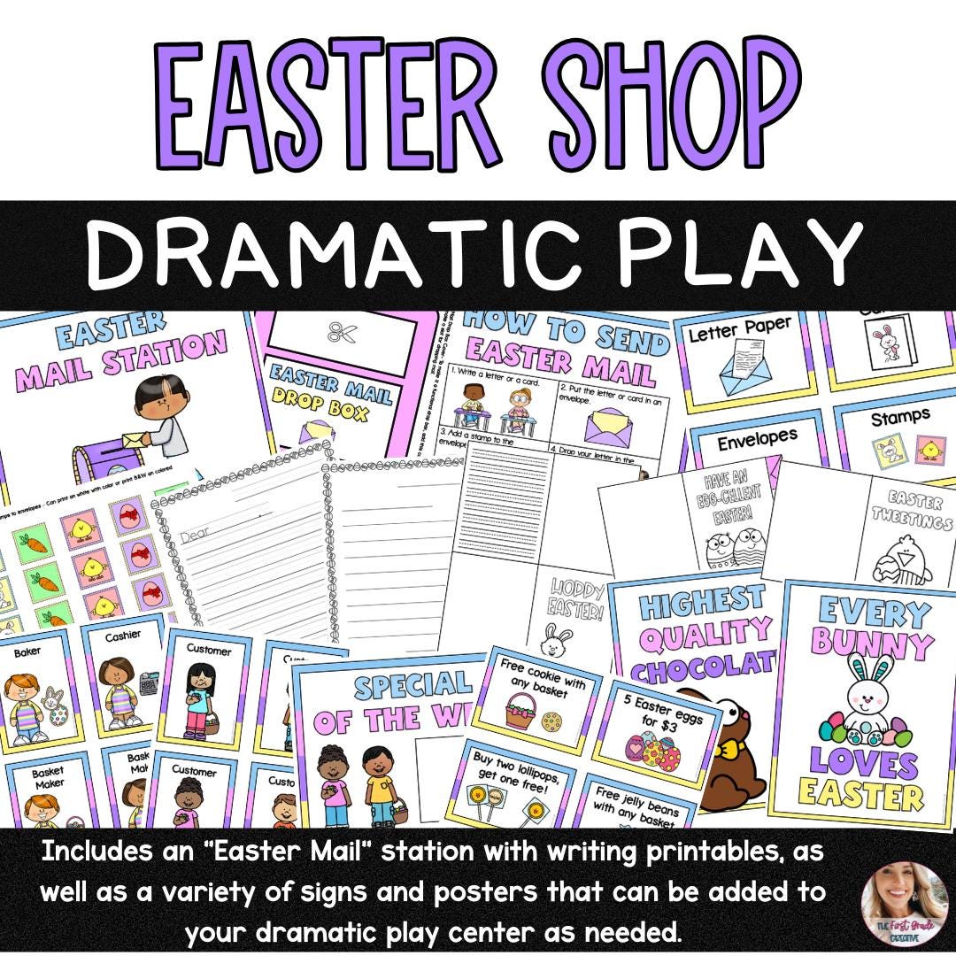 Easter Shop Dramatic Play Center / Pretend Play / Elementary School ...