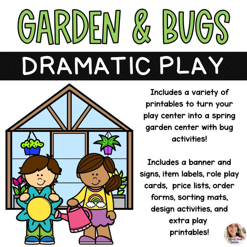 Spring Insects Dramatic Play Spring Garden & Bugs Dramatic Play Center (digital Download) - Etsy