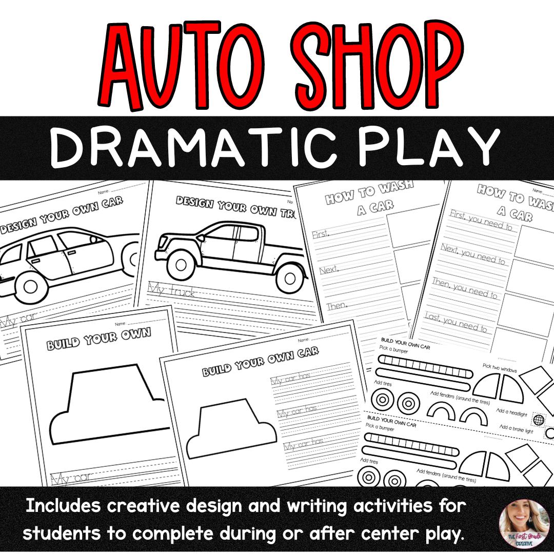 auto-shop-dramatic-play-center-pretend-play-elementary-school-homeschool-early-learning-preschool-etsy for Auto Shop Dramatic Play Printables Free Auto Shop Dramatic Play Center / Pretend Play / Elementary School / Homeschool / Early Learning / Preschool - Etsy for Auto Shop Dramatic Play Printables Free